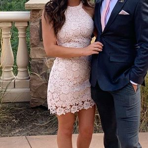 Blush pink LuLu mini dress